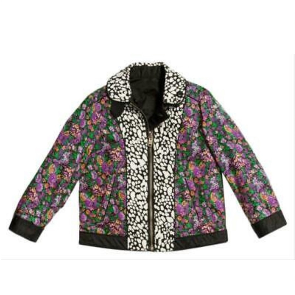 Coach 1941 Reversible Military Floral Silk Blouson Jacket Size Small - Picture 2 of 10
